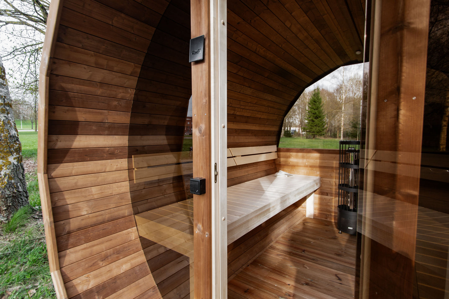 Halo Saunas Vox Barrel Sauna 3m Thermo-wood