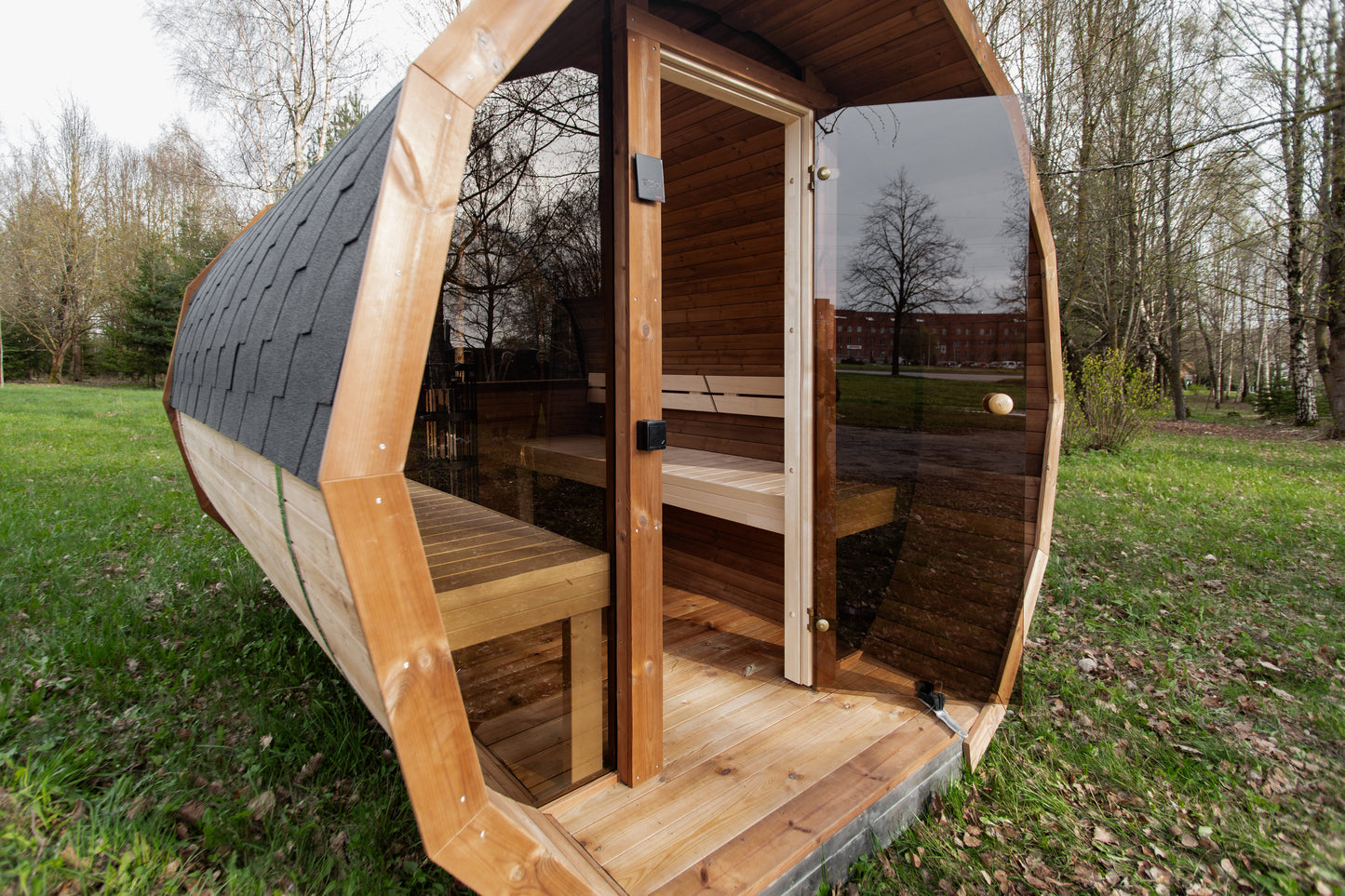 Halo Saunas Vox Barrel Sauna 3m Thermo-wood