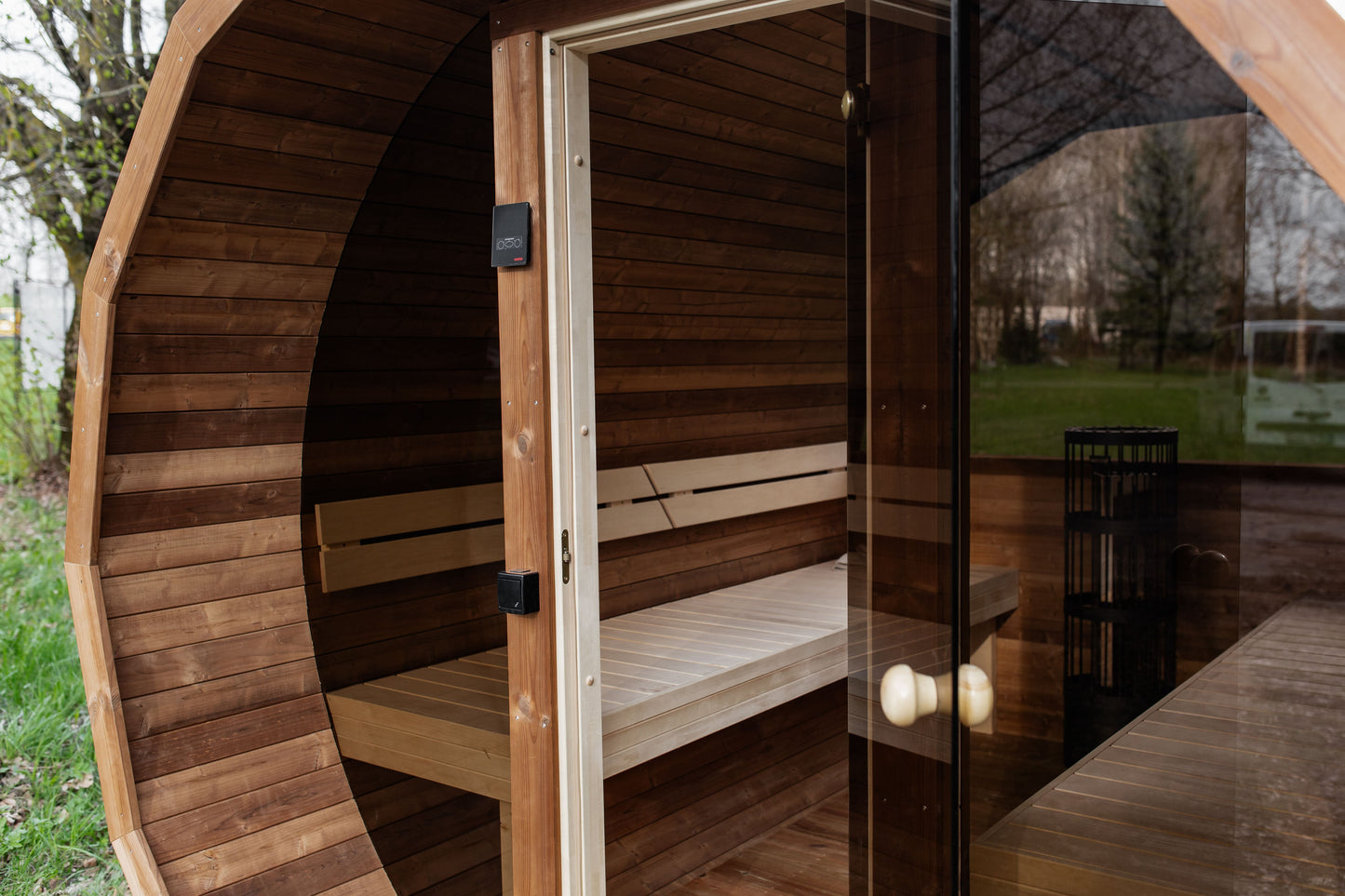 Halo Saunas Vox Barrel Sauna 3m Thermo-wood