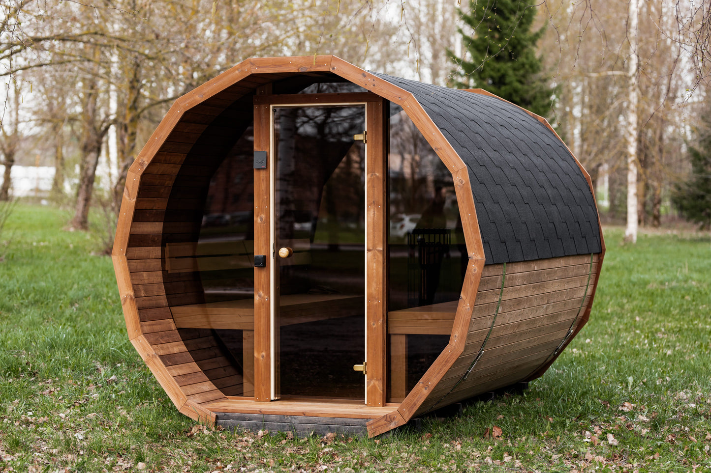 Halo Saunas Vox Barrel Sauna 3m Thermo-wood