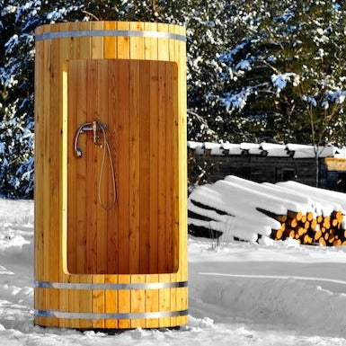 Scandinavian Barrel Shower